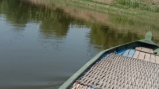 Very unique river crossing transportation