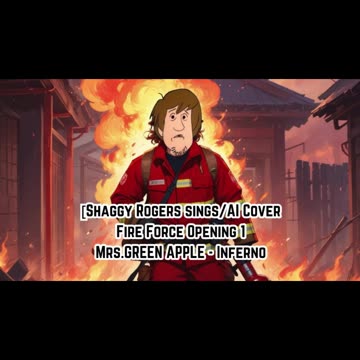 [Shaggy Rogers sings/AI Cover] Fire Force Season 1 Opening 1 Mrs.GREEN APPLE - Inferno (インフェルノ)
