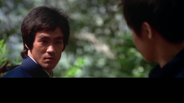 Bruce Lee finger pointing at the moon commentary in description