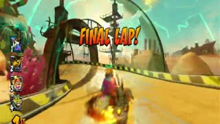 Crash Team Racing Nitro Fueled - Megamix Mania Mirror Mode Gameplay