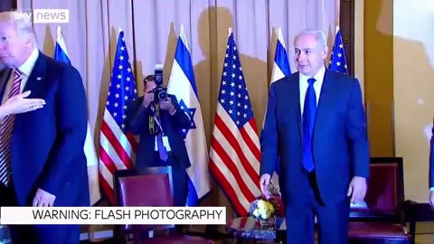 📌❗️🇺🇸🇺🇸🇺🇸🇮🇱🇮🇱🇮🇱 Trump did not shake his hand during a meeting with Netanyahu