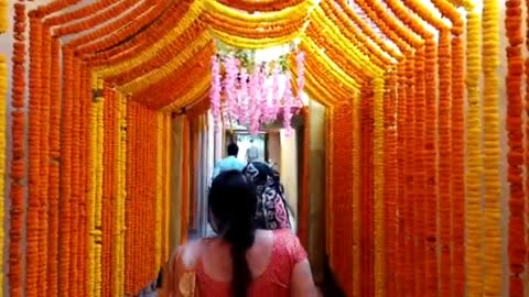 Decorations in Indian festival