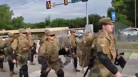 Military hit the street of Tulsa. Antifa want to play games?