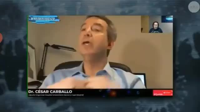 Dr Carballo explicando que los test arrojan falsos positivos