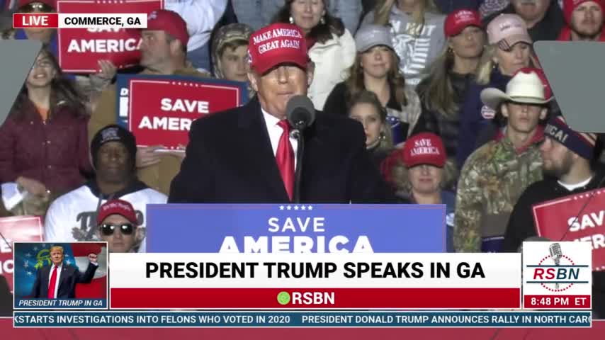 PRESIDENT TRUMP FULL SPEECH FROM COMMERCE GA. THE TRUTH TO HEAR.
