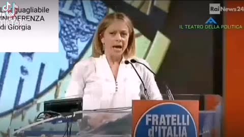 Giorgia: EUROPA SI nei salotti televisivi, EUROPA NO nelle piazze!