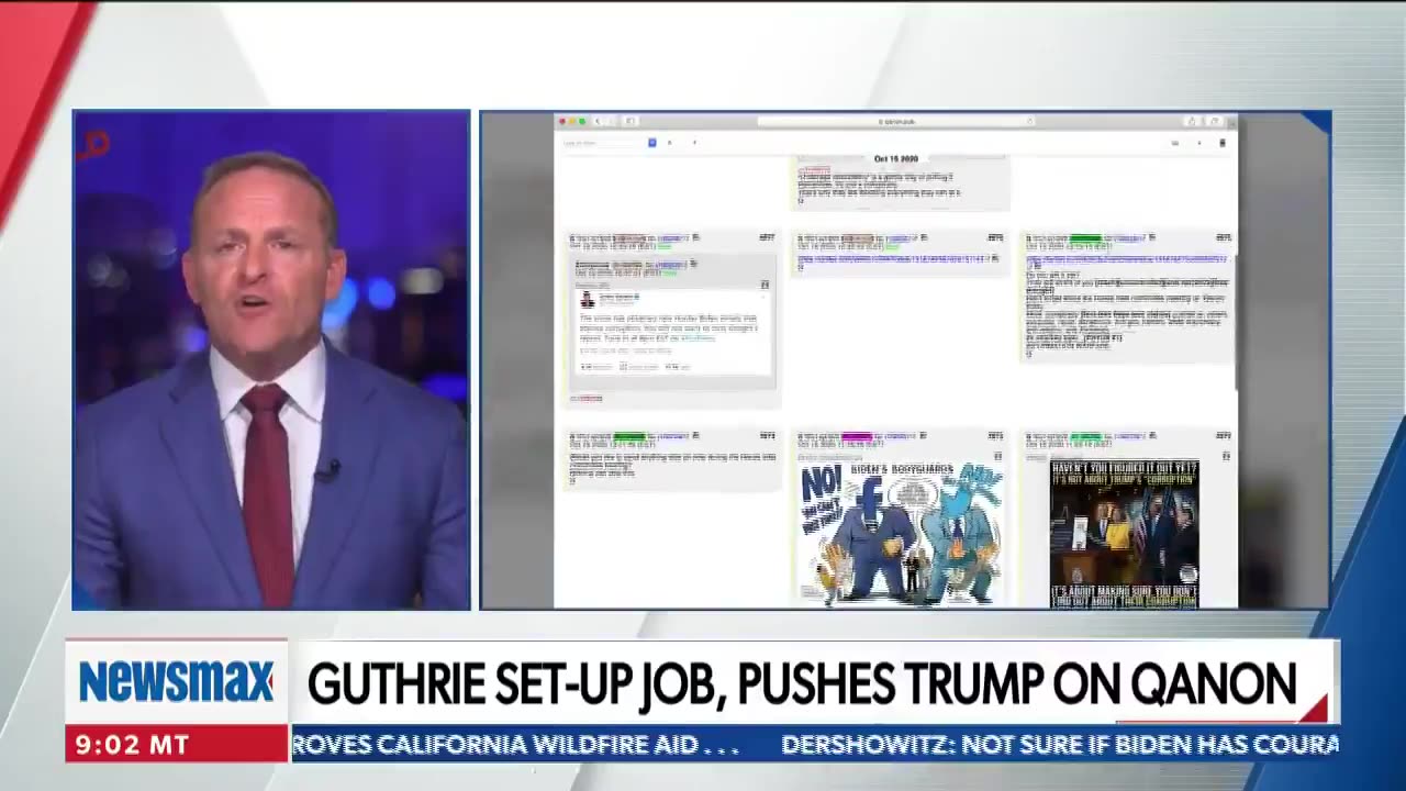 Grant Stichfield Calls Out Samantha Guthrie of NBC on Q on Newsmax 10.17.2020