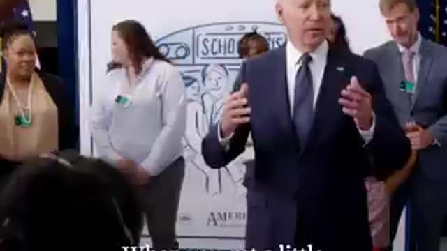 Président Joe Biden Gives a Promise to Kids