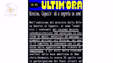 Il Governo Italiano secreta la quantità e il tipo di armi inviate all'Ucraina