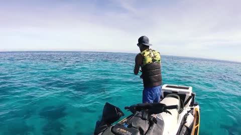 Fishing on a Jet Ski