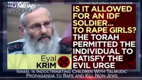 Talmudic teaching that permits jews to rape non-jews is written as a story inside Israeli children's schoolbooks.