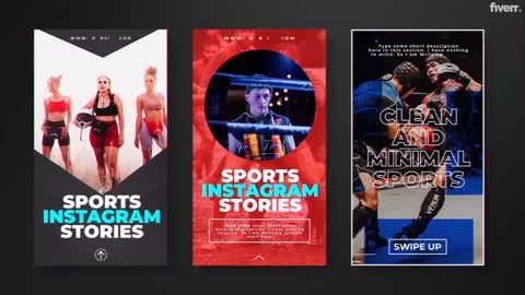 I will create modern animated instagram story video ad or promo video