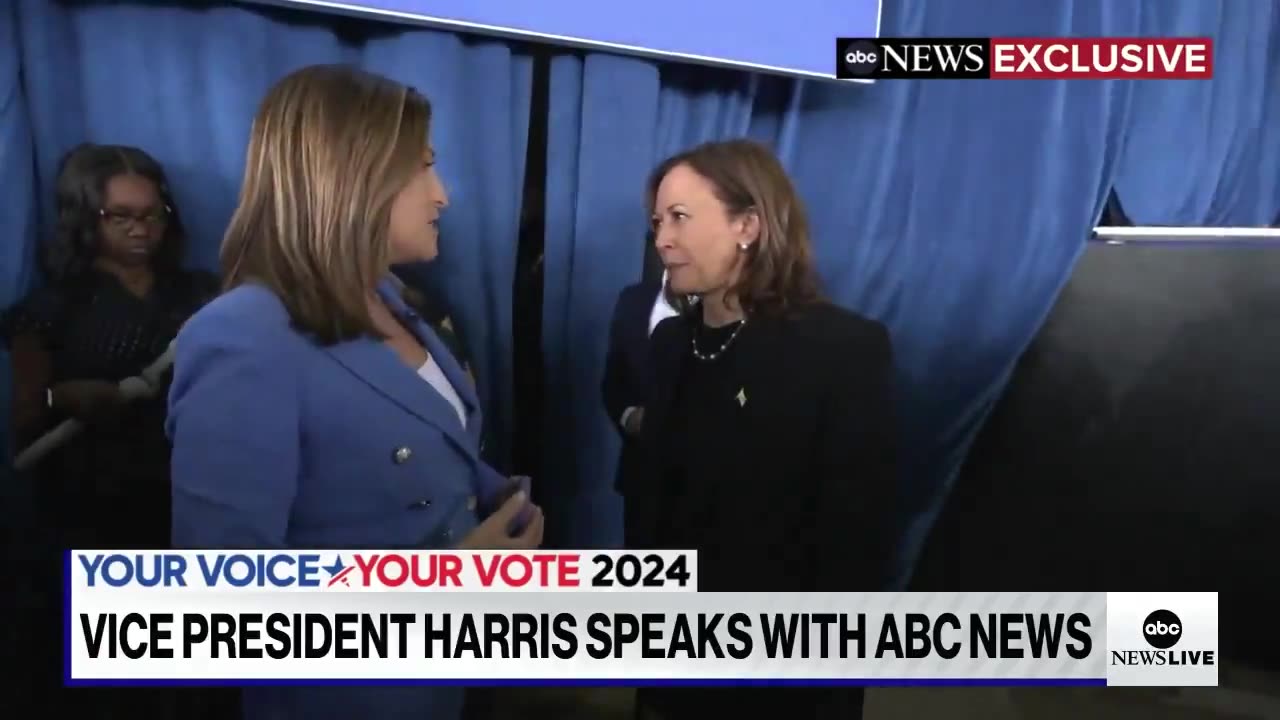 Kamala once again defends Biden calling Trump supporters "garbage": "I think