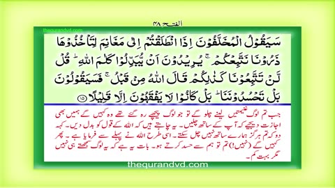 Holy Quran - Para 26 - Juz 26 Ḥa Mim HD Quran Urdu Hindi Translation