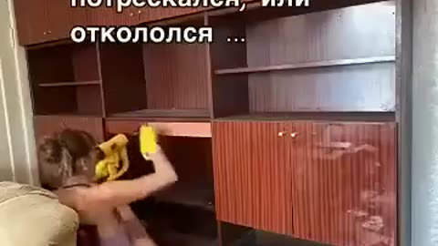 Как лучше ДО или ПОСЛЕ_ Шкаф из СССР !