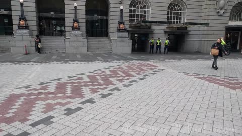 Por-Israel Demonstration. Britomart, Auckland, 2024-04-07