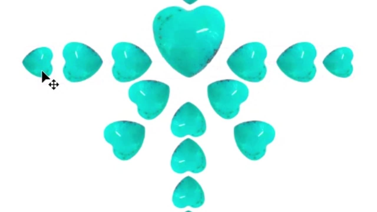 Natural turquoise 10mm heart-shape cabs for Jewelry Making Fashion Design 20240313-07-08