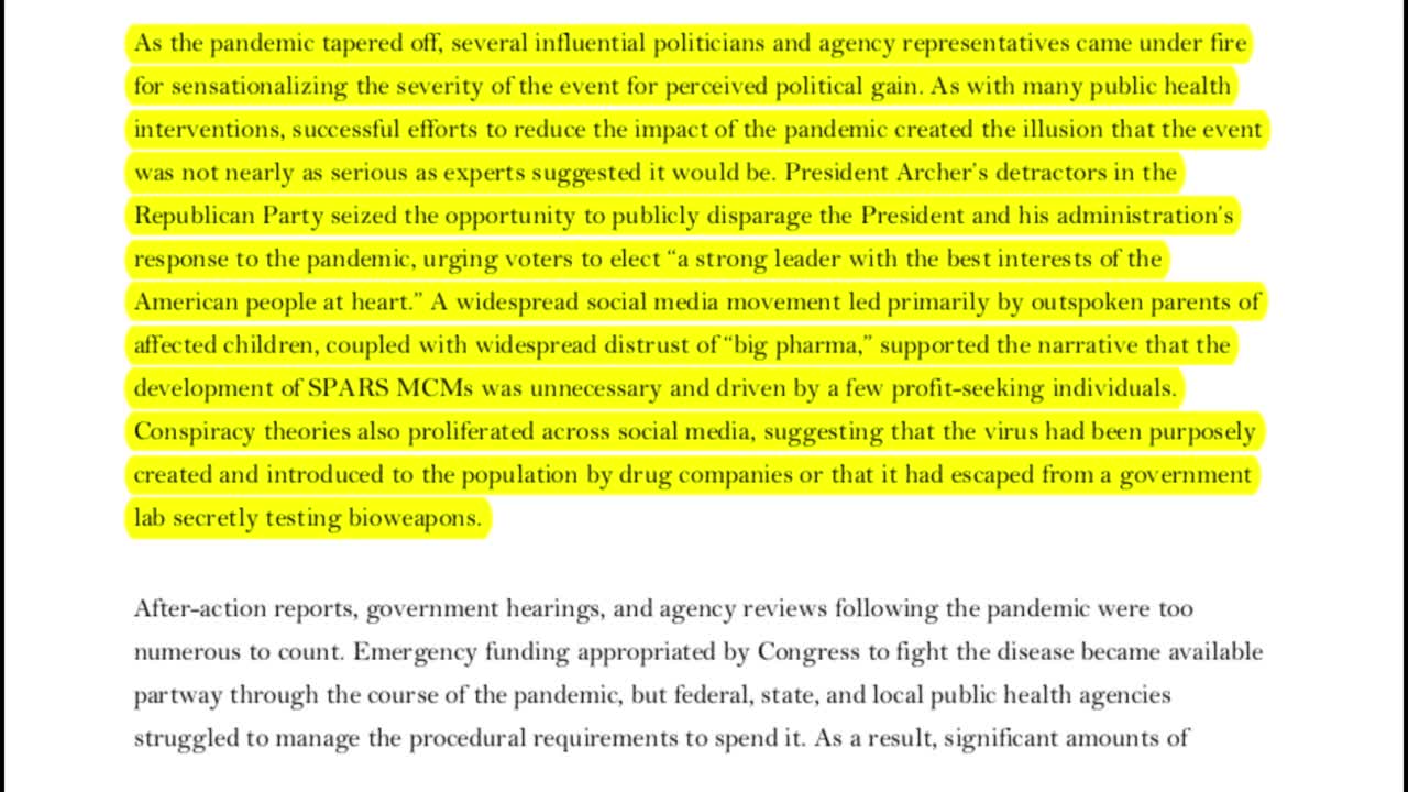 Johns Hopkins prophezeit Impfopfer (SPARS 2025-28)