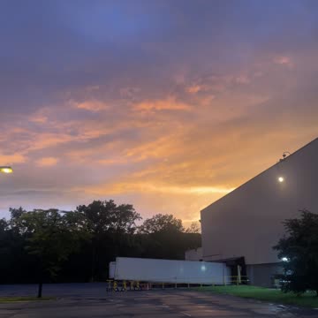 Beautiful sunset upstate New York