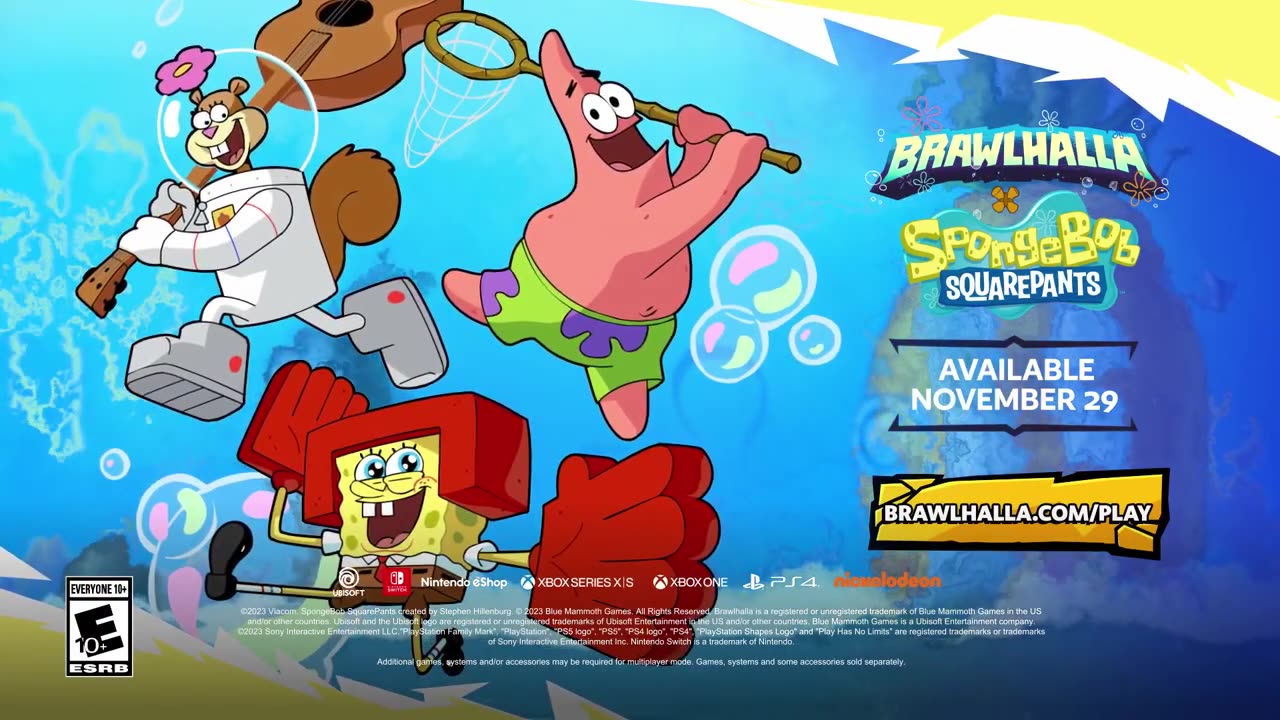 Brawlhalla X SpongeBob SquarePants - Official Crossover Reveal Trailer