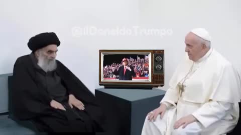 Pope had a good meeting Funny