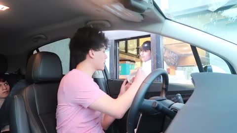 Identical Twins 2-Car DRIVE THRU Prank