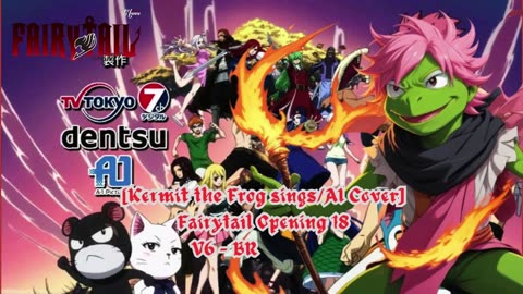 [Kermit the Frog /AI Cover] Fairy tail Opening 18 | V6 - BREAK OUT