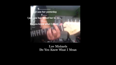 Do You Know What I Mean ~ Lee Michaels ~ a Tearful Lesson.