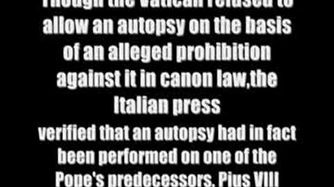 NWO - The Catholic Connection - Part 3