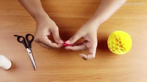 Paper Crafts: How to make a Paper Honeycomb Ball DIY 2021