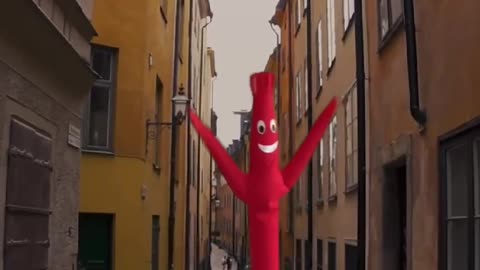 The Wacky Waving Inflatable Tube Guy Is On The City Street