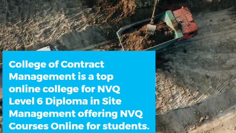 NVQ Level 6 Construction Site Management Syllabus