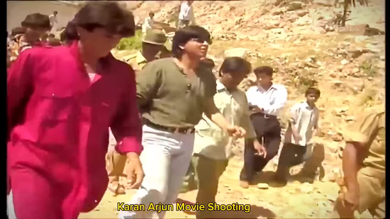 Karan Arjun behind the scenes |shah rukh khan|salman Khan #shooting #bollywood #karanarjun