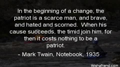 Cost of True Patriotism