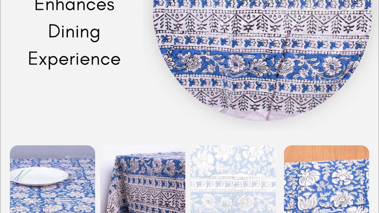 Elegant Block Print Table Covers - Handcrafted Designs for Stylish Dining