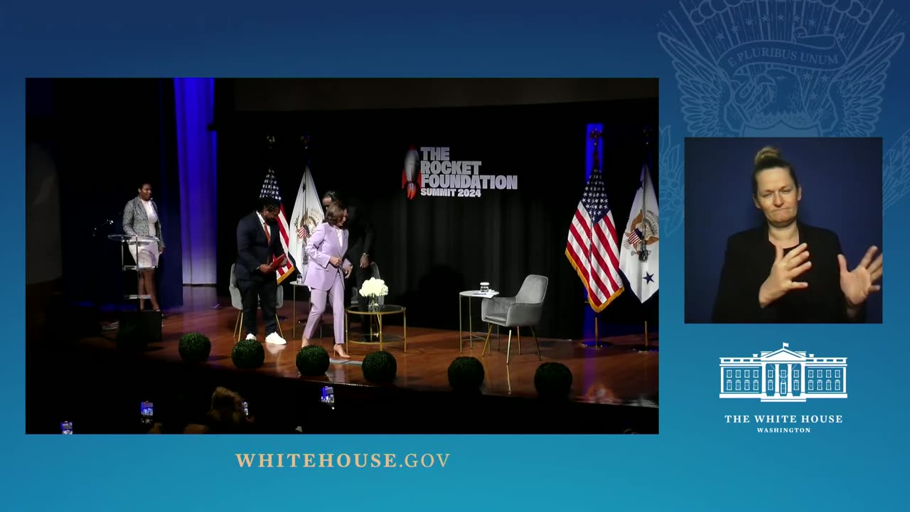 Vice President Harris Participates in a Moderated Conversation at the Rocket Foundation Summit