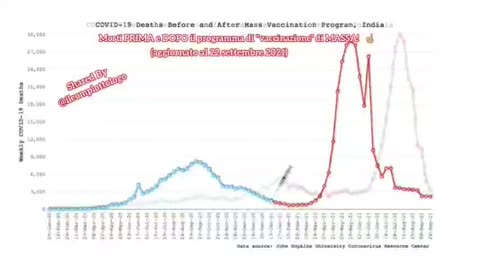 Morti prima e dopo il programma di vaccinazione di massa.