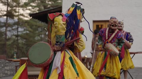 Marcia Watches Bhutan's Festival Dancers | Kimpton's Bright Lights Travel Show