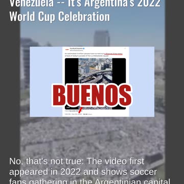 Fact Check: Video Does NOT Show 2024 Post-Election Protests In Venezuela