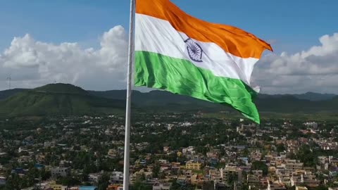 Independent day flag Hastings in India karnataka