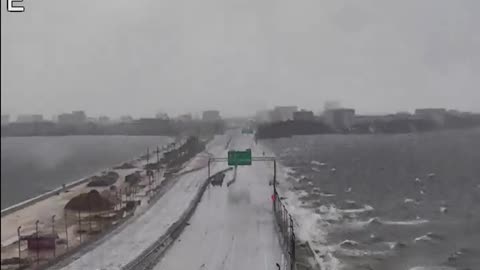 Howard Franklin Bridge in Tampa! During Helene!