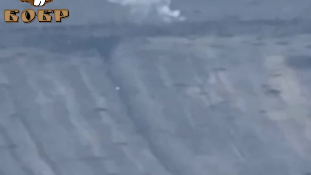 Russian FPV drone hits Ukrainian armored vehicle which goes off track and drives over landmine