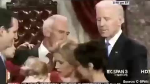 Biden acting like he just landed on Epstein Island..