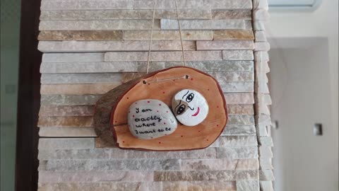 Tree face and ship - Stone and wood home decors