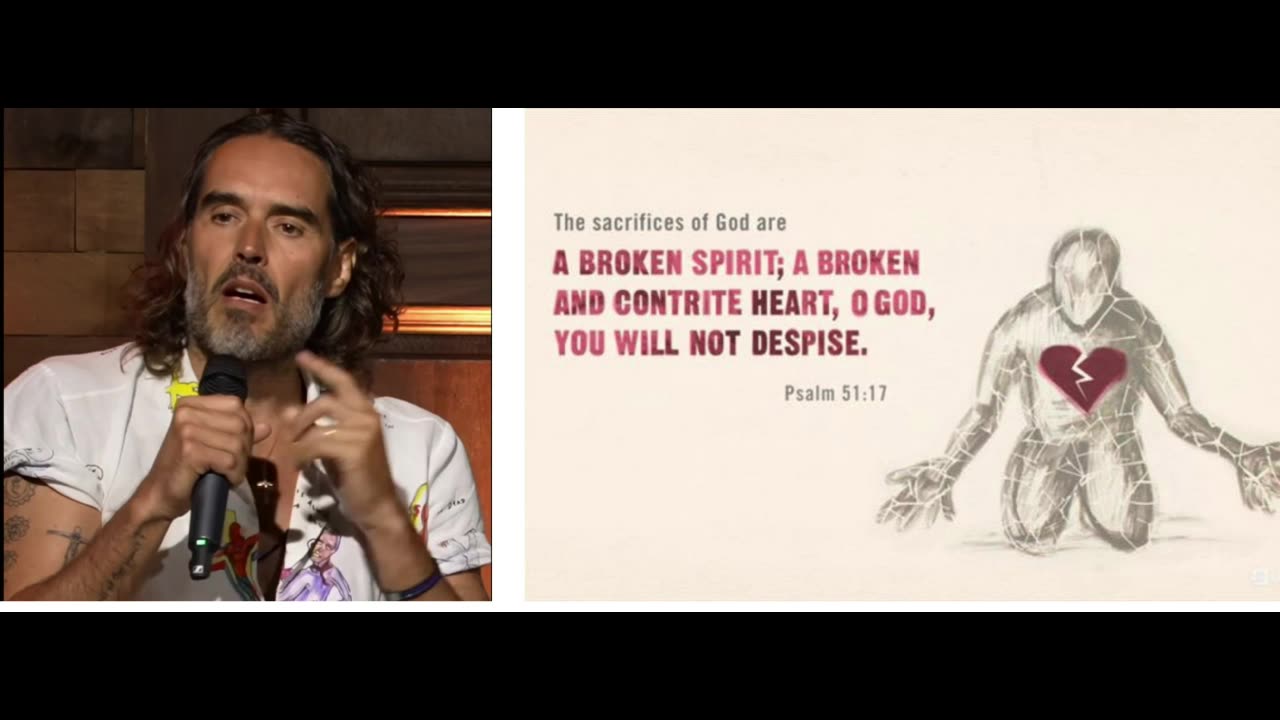 Russell Brand admits with humbleness his past sins- talks about being given a new chance in Christ