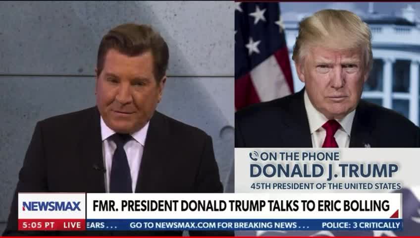 President Trump Interview on Newsmax: Part 1.