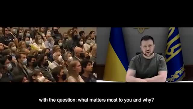 Zelenskiy: But here is my answer. Weapons, sanctions, finances, blockade and confiscation