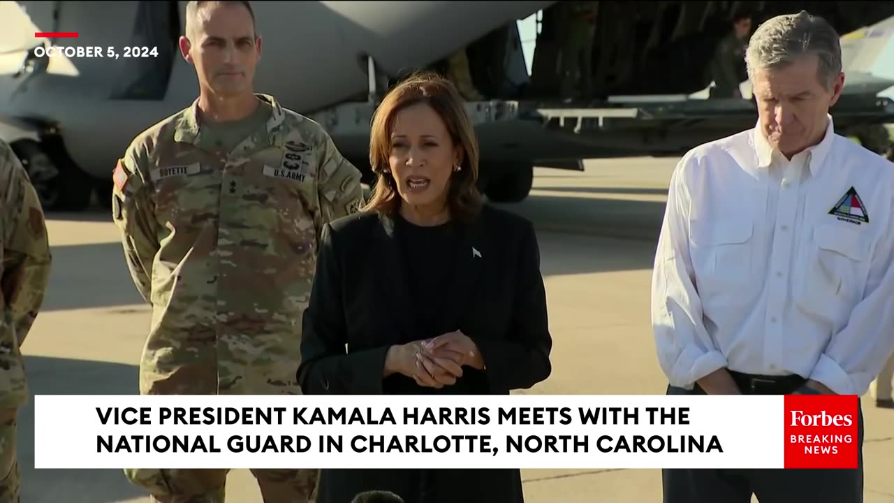 JUST IN- Harris Discusses Hurricane Helene Relief In NC- They're Doing 'God's Work On The Ground'