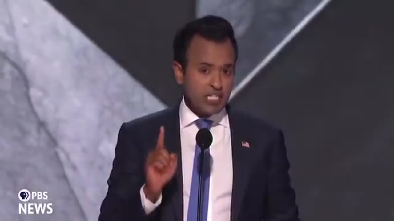 Vivek Ramaswamy speaks at the Republican National Convention