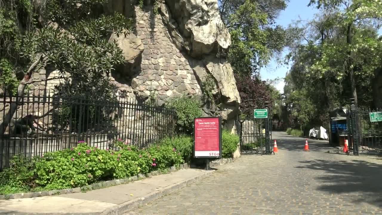 Santa Lucia Hill in Santiago in Chile